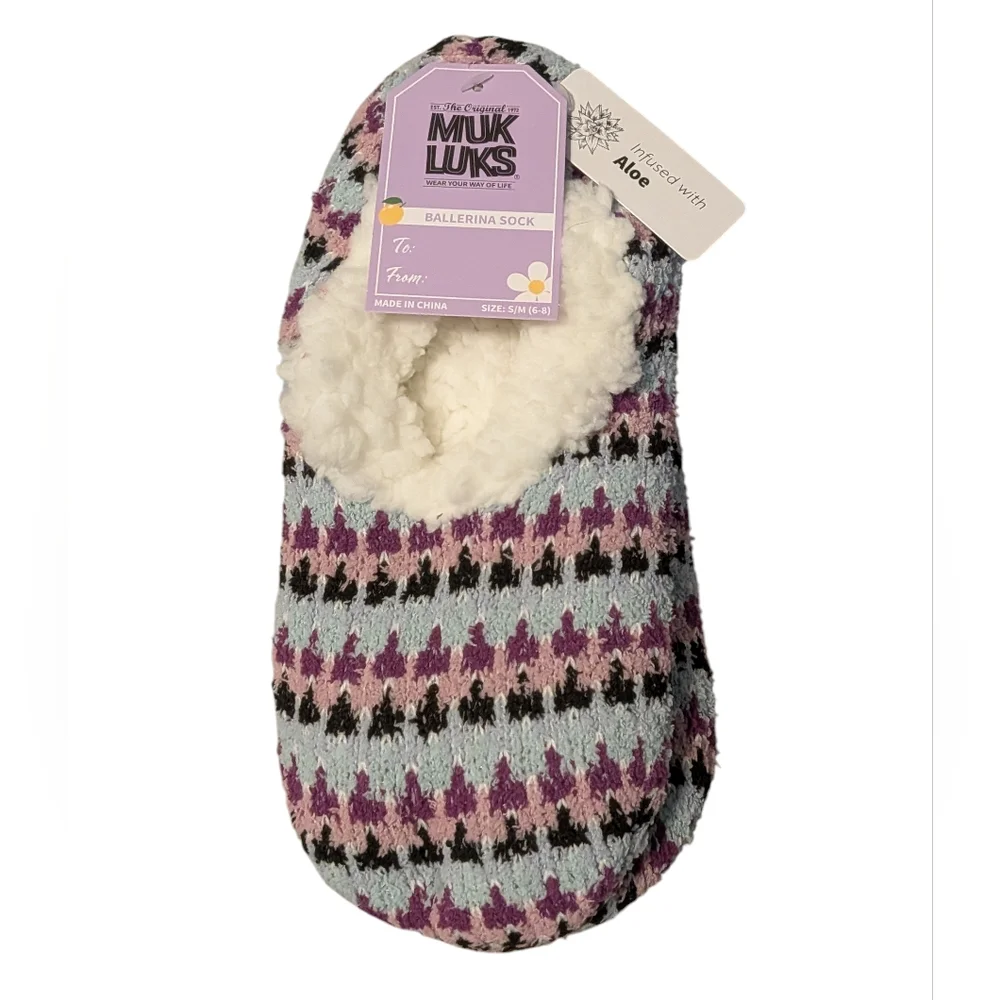 MUK LUKS Ballerina Slipper Socks